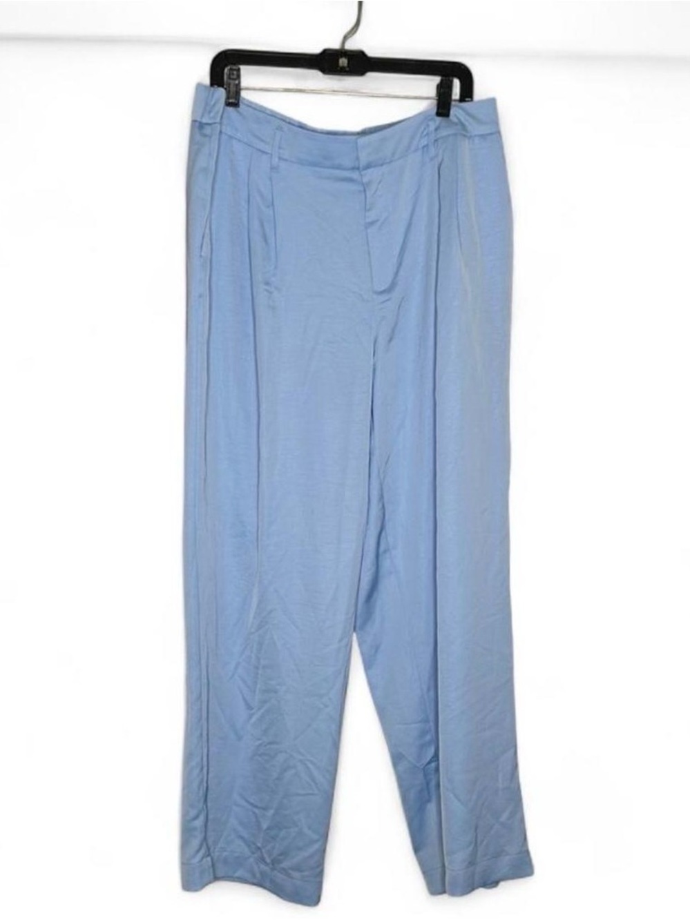 Light Blue  Wide-Leg Trousers